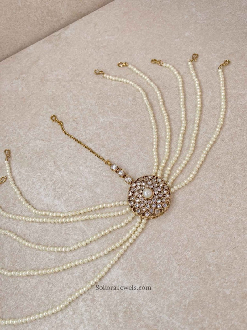 Multistrand Pearly Mathapatti - SOKORA JEWELSMultistrand Pearly Mathapatti