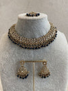 Mumtaz Golden Necklace Set - SOKORA JEWELSMumtaz Golden Necklace Set