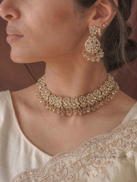 Mumtaz Golden Necklace Sets - SOKORA JEWELSMumtaz Golden Necklace Sets