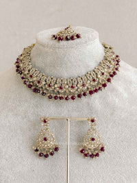 Mumtaz Golden Necklace Sets - SOKORA JEWELSMumtaz Golden Necklace Sets