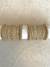 Myah Luxury Bridal Bangle set - Golden - SOKORA JEWELSMyah Luxury Bridal Bangle set - GoldenBANGLES