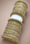 Myah Luxury Bridal Bangle set - Golden - SOKORA JEWELSMyah Luxury Bridal Bangle set - GoldenBANGLES
