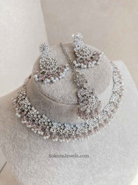 Nabeela Silver Necklace Sets - SOKORA JEWELSNabeela Silver Necklace Sets