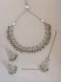 Nabeela Silver Necklace Sets - SOKORA JEWELSNabeela Silver Necklace Sets