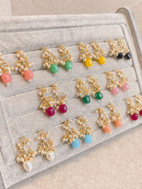 Naila Mini Pearly Drop Earrings - SOKORA JEWELSNaila Mini Pearly Drop Earringsstuds and tops