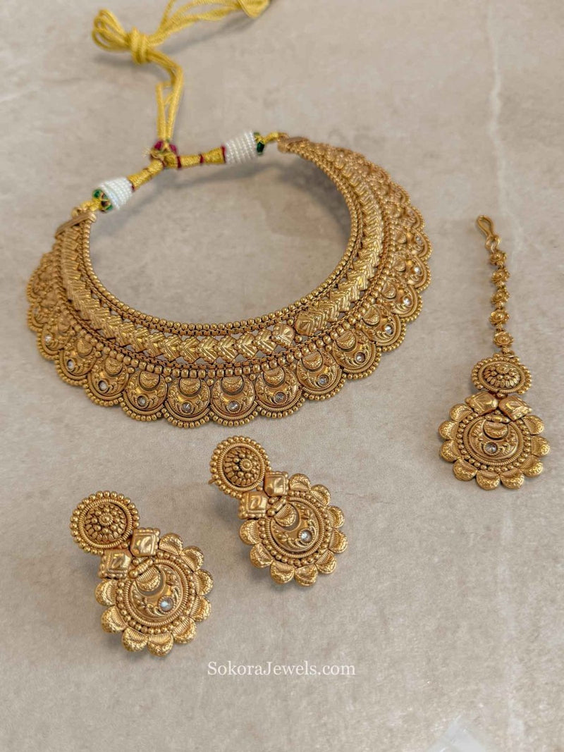 Najia Temple Gold Set - SOKORA JEWELSNajia Temple Gold Set