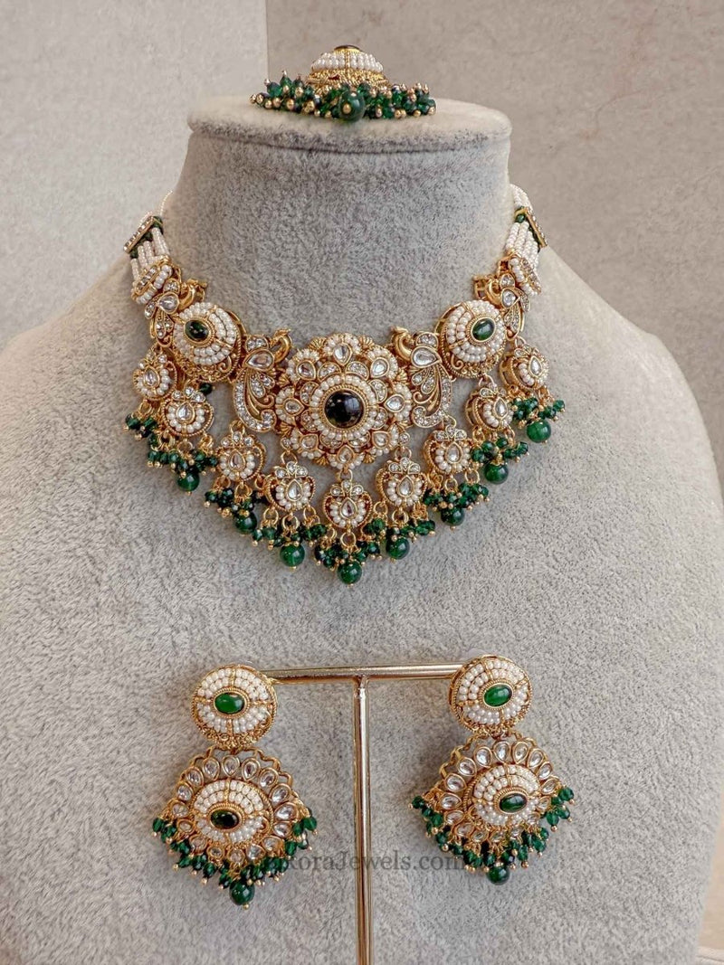Narinder Faux Kundan Choker Sets - SOKORA JEWELSNarinder Faux Kundan Choker Sets