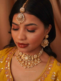 Narinder Faux Kundan Choker Sets - SOKORA JEWELSNarinder Faux Kundan Choker Sets