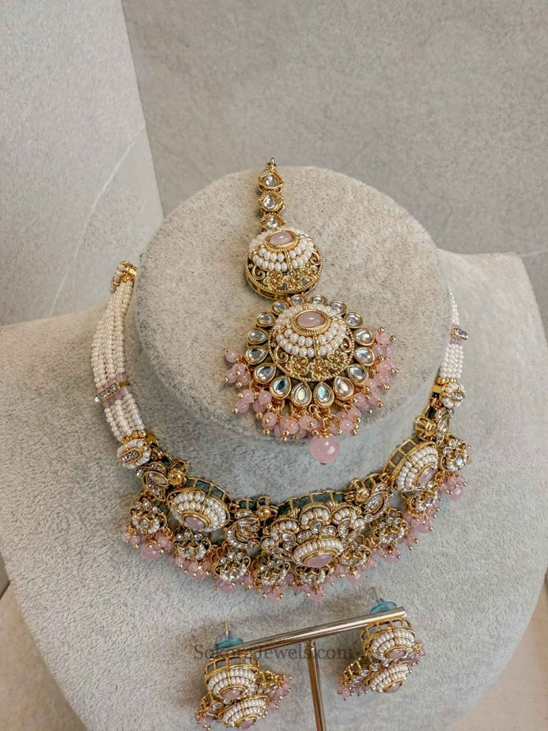 Narinder Faux Kundan Choker Sets - SOKORA JEWELSNarinder Faux Kundan Choker Sets