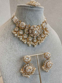 Narinder Faux Kundan Choker Sets - SOKORA JEWELSNarinder Faux Kundan Choker Sets