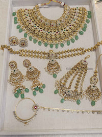Navneet Kundan Bridal set - SOKORA JEWELSNavneet Kundan Bridal set