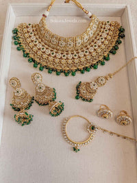 Navneet Kundan Bridal set - SOKORA JEWELSNavneet Kundan Bridal set