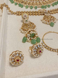 Navneet Kundan Bridal set - SOKORA JEWELSNavneet Kundan Bridal set