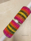 Neon Mendhi Bangle set - SOKORA JEWELSNeon Mendhi Bangle setBANGLES