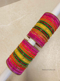 Neon Mendhi Bangle set - SOKORA JEWELSNeon Mendhi Bangle setBANGLES