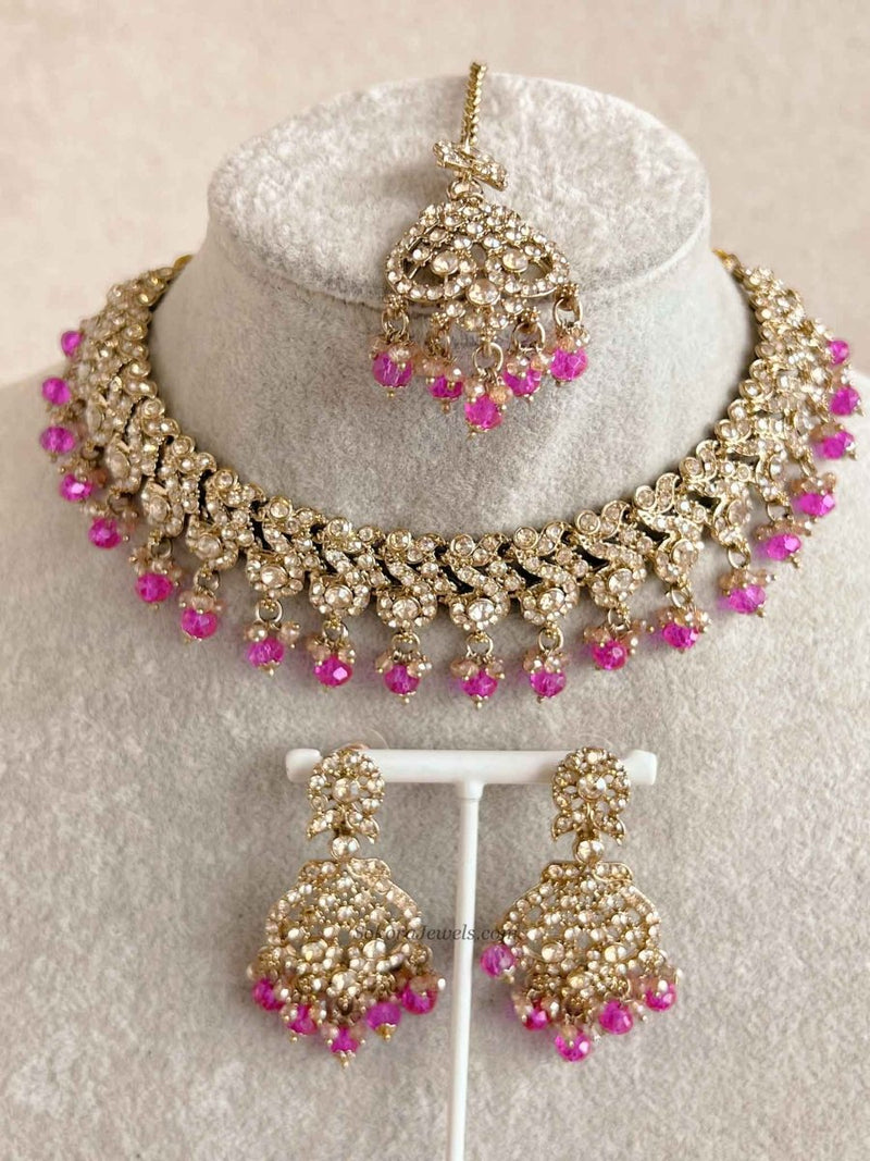 New! Mehak Golden Necklace sets - 13 Colour Option - SOKORA JEWELSNew! Mehak Golden Necklace sets - 13 Colour Option