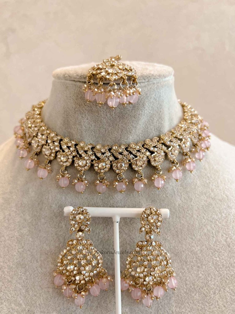 New! Mehak Golden Necklace sets - 13 Colour Option - SOKORA JEWELSNew! Mehak Golden Necklace sets - 13 Colour Option