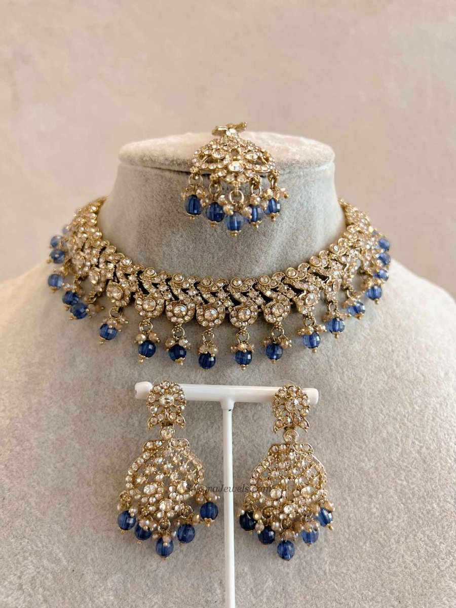 New! Mehak Golden Necklace sets - 13 Colour Option - SOKORA JEWELSNew! Mehak Golden Necklace sets - 13 Colour Option