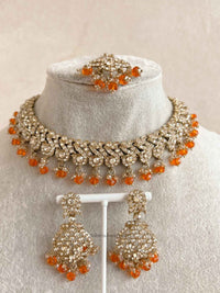 New! Mehak Golden Necklace sets - 13 Colour Option - SOKORA JEWELSNew! Mehak Golden Necklace sets - 13 Colour Option