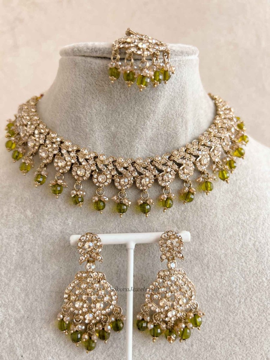 New! Mehak Golden Necklace sets - 13 Colour Option - SOKORA JEWELSNew! Mehak Golden Necklace sets - 13 Colour Option