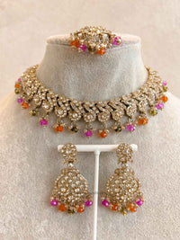 New! Mehak Golden Necklace sets - 13 Colour Option - SOKORA JEWELSNew! Mehak Golden Necklace sets - 13 Colour Option
