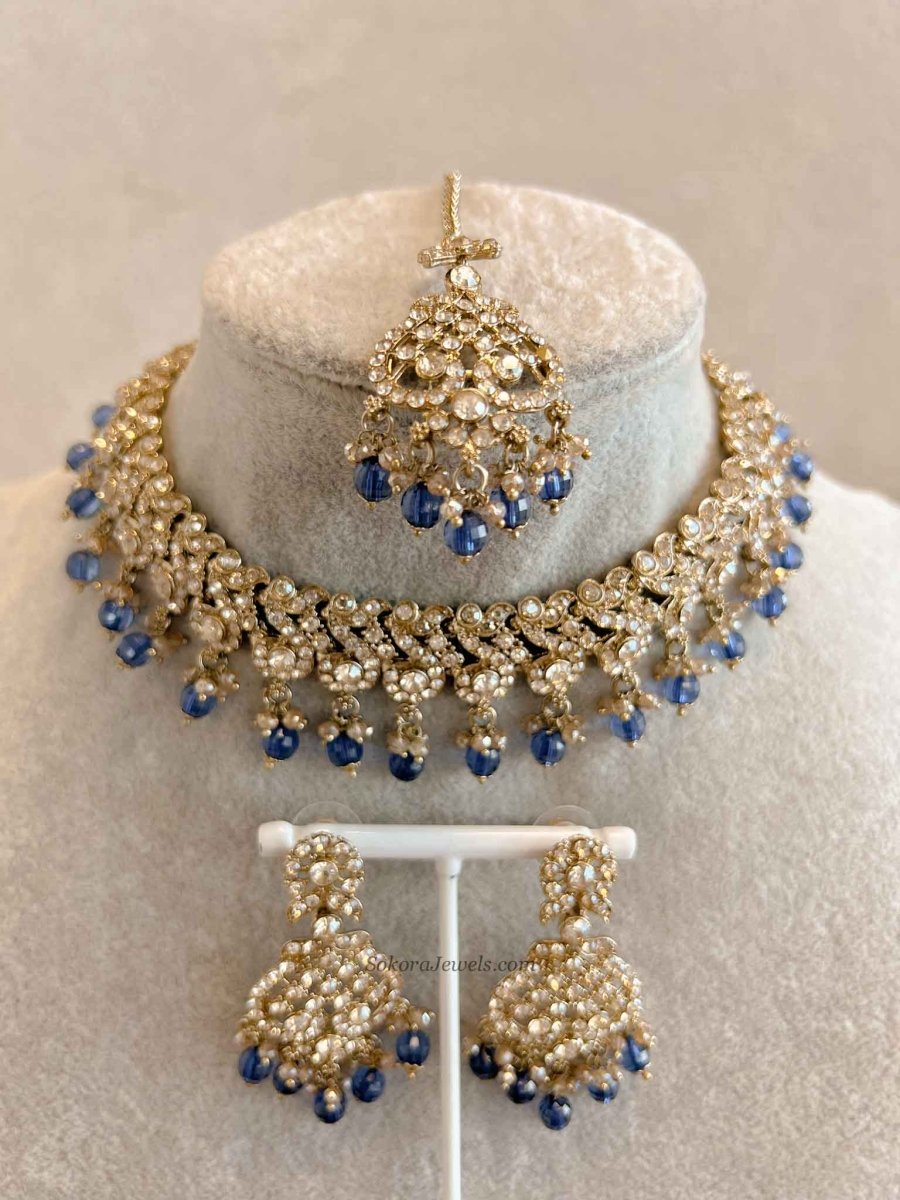 New! Mehak Golden Necklace sets - 13 Colour Option - SOKORA JEWELSNew! Mehak Golden Necklace sets - 13 Colour Option