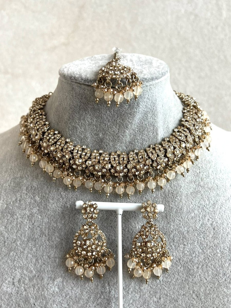 New! Mehak Golden Necklace sets - 13 Colour Option - SOKORA JEWELSNew! Mehak Golden Necklace sets - 13 Colour Option