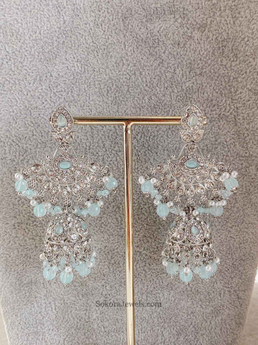 New Silver Necklace Set - 7 Colour Options - SOKORA JEWELSNew Silver Necklace Set - 7 Colour Optionsnecklace sets