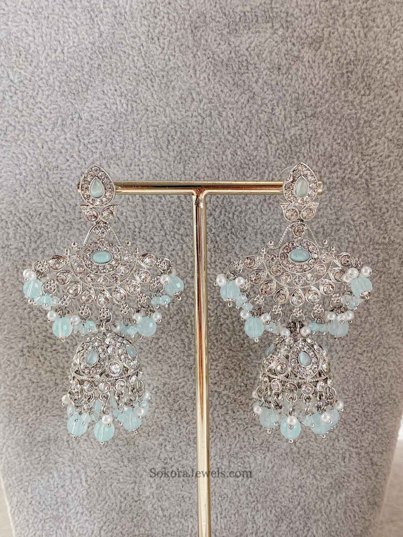 New Silver Necklace Set - 7 Colour Options - SOKORA JEWELSNew Silver Necklace Set - 7 Colour Optionsnecklace sets