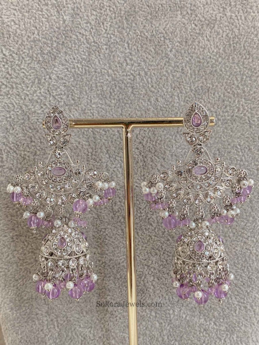 New Silver Necklace Set - 7 Colour Options - SOKORA JEWELSNew Silver Necklace Set - 7 Colour Optionsnecklace sets