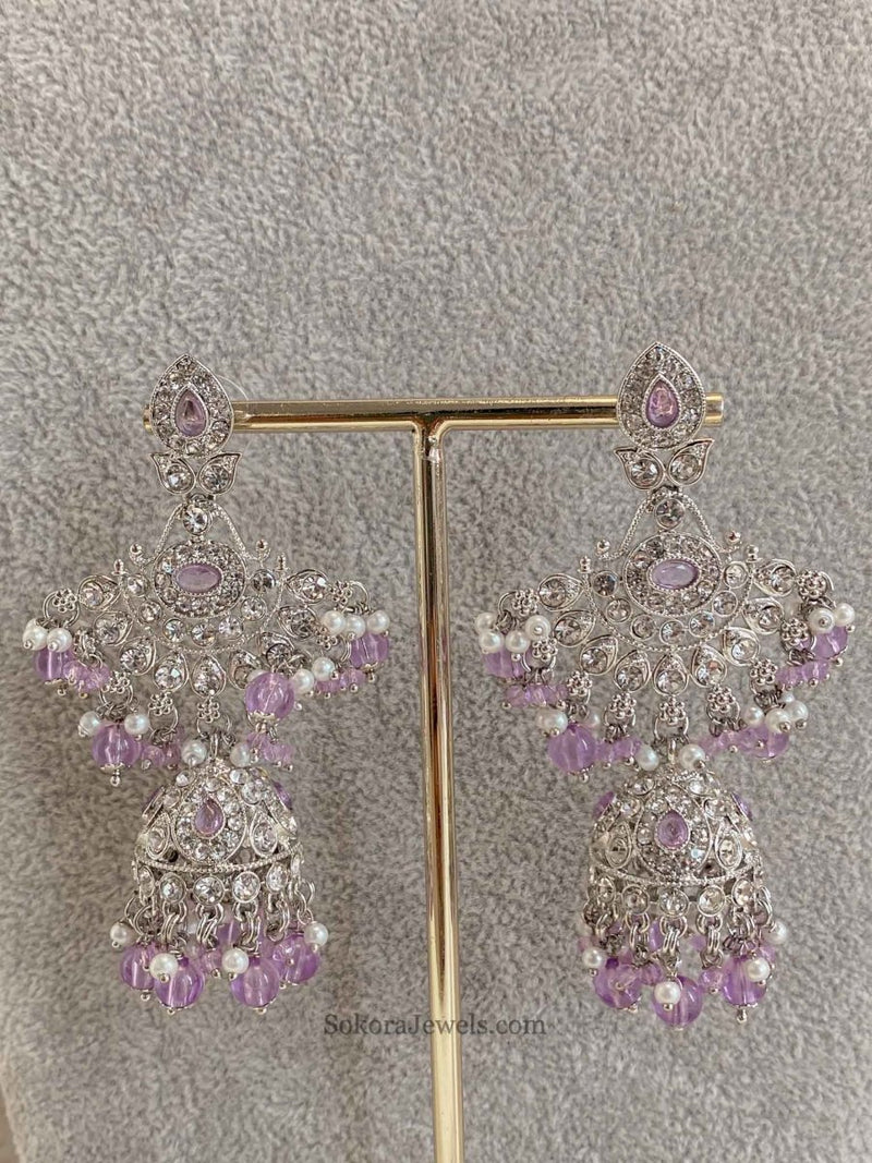 New Silver Necklace Set - 7 Colour Options - SOKORA JEWELSNew Silver Necklace Set - 7 Colour Optionsnecklace sets