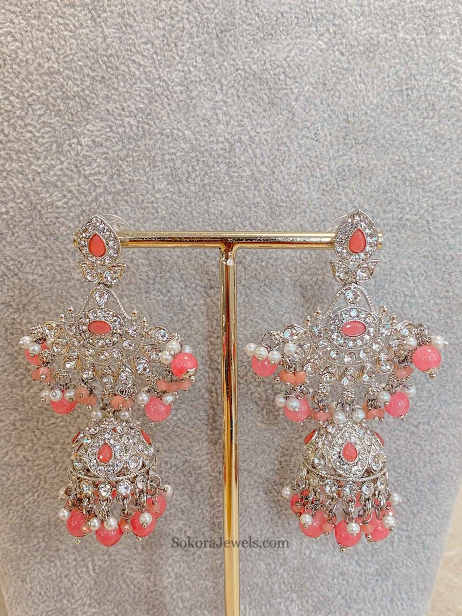 New Silver Necklace Set - 7 Colour Options - SOKORA JEWELSNew Silver Necklace Set - 7 Colour Optionsnecklace sets