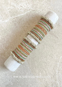 NEW! Thanjina Soft Pastels Bangle stack - SOKORA JEWELSNEW! Thanjina Soft Pastels Bangle stackBANGLES
