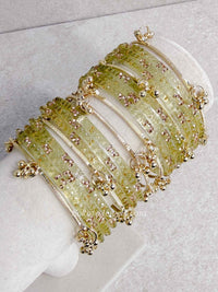 New! Viral Kashmiri Glass Bangle Set with Ghungroo - SOKORA JEWELSNew! Viral Kashmiri Glass Bangle Set with GhungrooBANGLES
