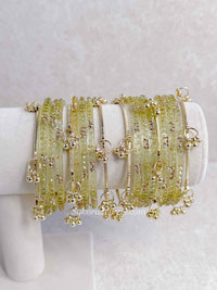New! Viral Kashmiri Glass Bangle Set with Ghungroo - SOKORA JEWELSNew! Viral Kashmiri Glass Bangle Set with GhungrooBANGLES
