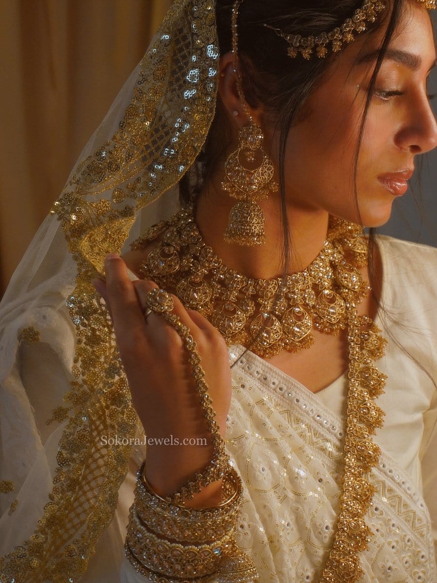 Nilam Bridal Necklace Set - SOKORA JEWELSNilam Bridal Necklace Set