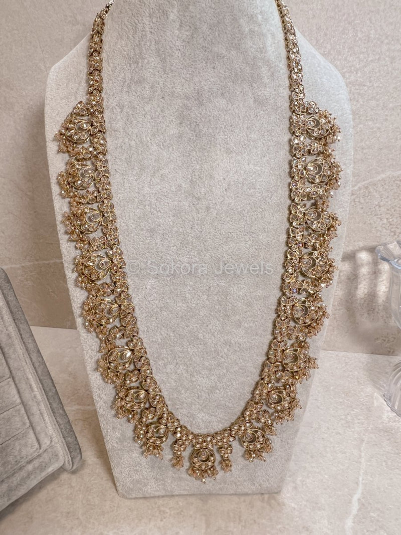 Nilam Long Necklace - Champagne - SOKORA JEWELSNilam Long Necklace - Champagne