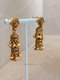 Nura Jhumka Detail Necklace set - SOKORA JEWELSNura Jhumka Detail Necklace setNECKLACE SETS