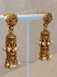 Nura Jhumka Detail Necklace set - SOKORA JEWELSNura Jhumka Detail Necklace setNECKLACE SETS