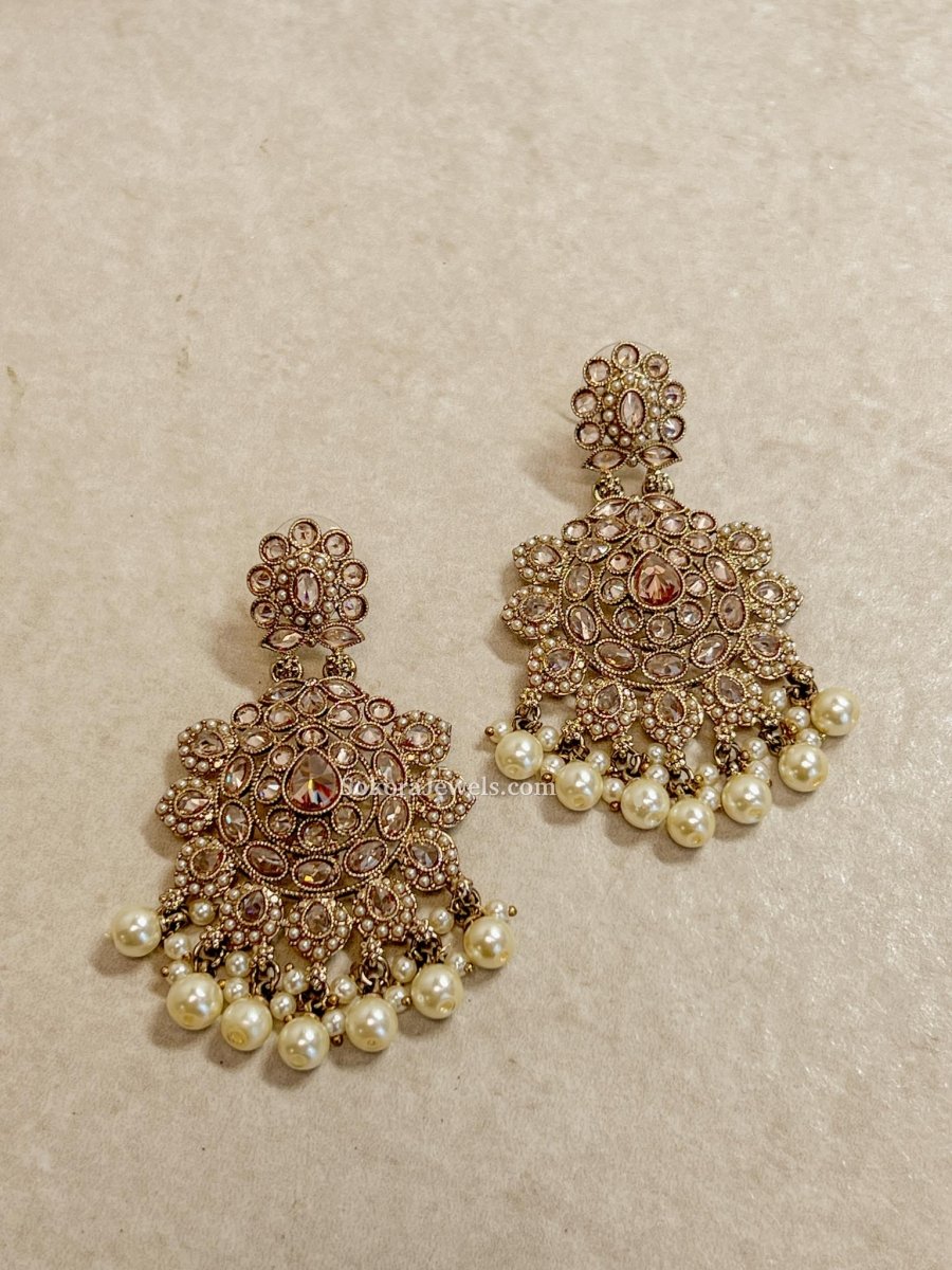 Nurshat Earrings - Golden - SOKORA JEWELSNurshat Earrings - Golden