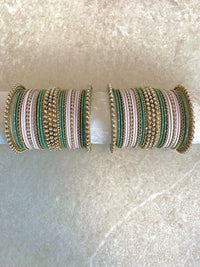 Olive and Pale Pink Bangle Stack - (Slightly Imperfect) (2.6 ONLY) - SOKORA JEWELSOlive and Pale Pink Bangle Stack - (Slightly Imperfect) (2.6 ONLY)BANGLES