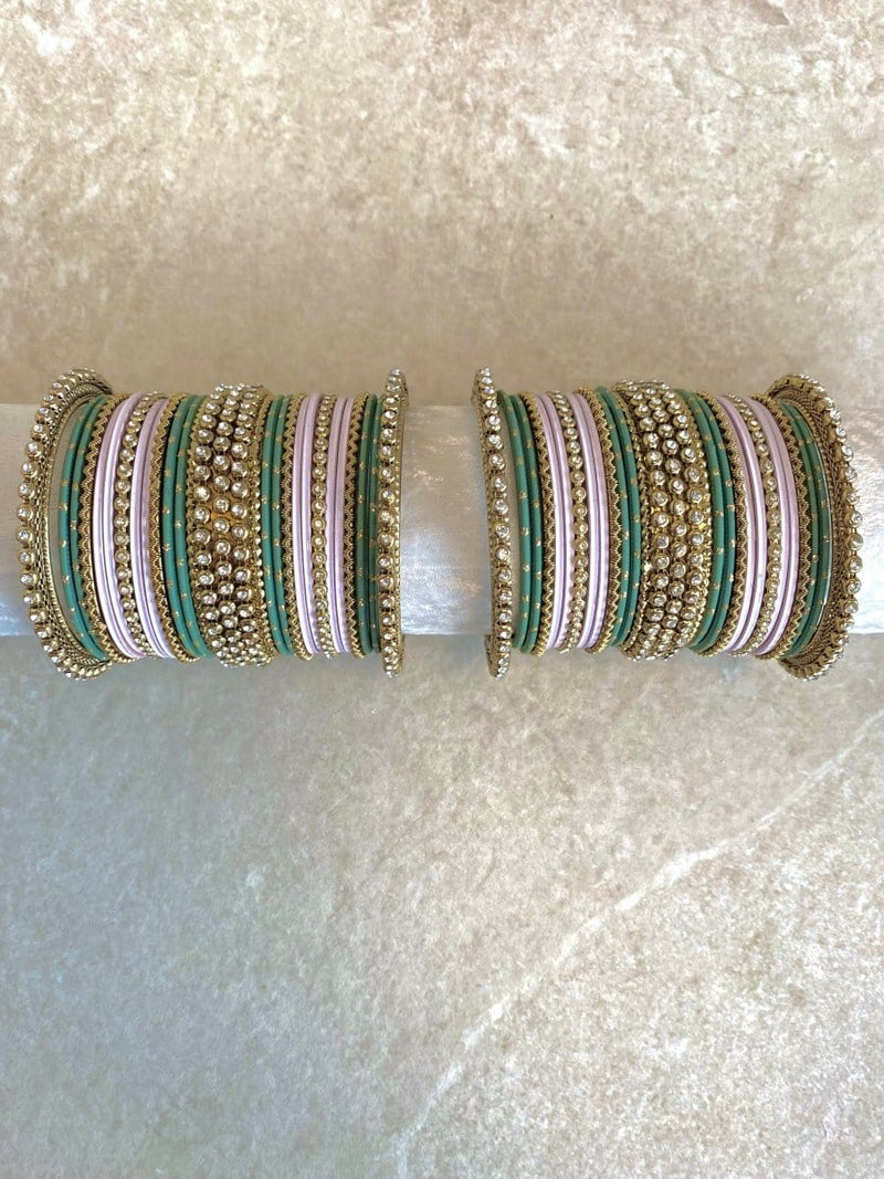 Olive and Pale Pink Bangle Stack - (Slightly Imperfect) (2.6 ONLY) - SOKORA JEWELSOlive and Pale Pink Bangle Stack - (Slightly Imperfect) (2.6 ONLY)BANGLES
