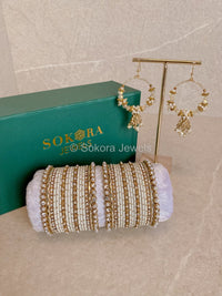 Olivia Earrings & Bangle Set - SOKORA JEWELSOlivia Earrings & Bangle SetBANGLES