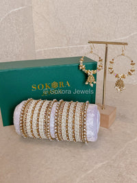 Olivia Earrings & Bangle Set - SOKORA JEWELSOlivia Earrings & Bangle SetBANGLES