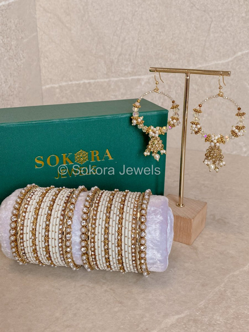 Olivia Earrings & Bangle Set - SOKORA JEWELSOlivia Earrings & Bangle SetBANGLES