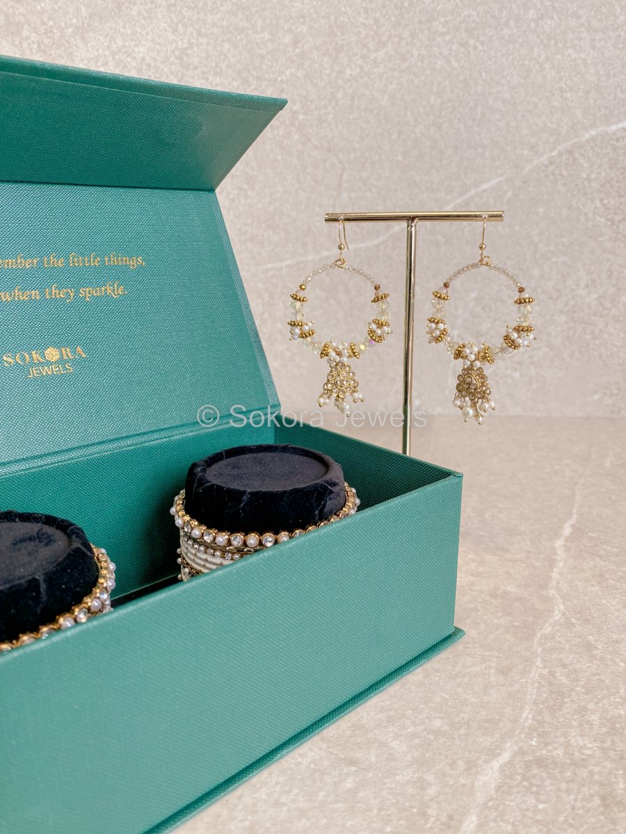 Olivia Earrings & Bangle Set - SOKORA JEWELSOlivia Earrings & Bangle SetBANGLES