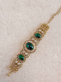 Oval Gem Kundan Bracelet - SOKORA JEWELSOval Gem Kundan Bracelet