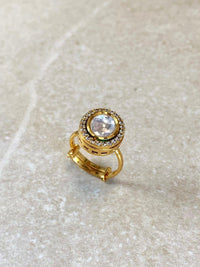 Oval Kundan Ring - SOKORA JEWELSOval Kundan RingRING