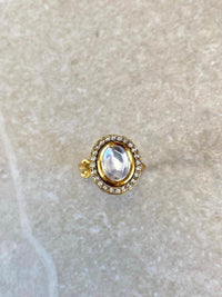 Oval Kundan Ring - SOKORA JEWELSOval Kundan RingRING