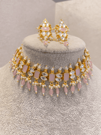 Pachi Kundan Set - Light Pink - SOKORA JEWELSPachi Kundan Set - Light PinkNECKLACE SETS